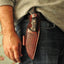 Premium 1095 Steel Custom Hunting Knife with Rosewood Handle - Korvel