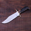 Custom Handmade 15-Inch Damascus Steel Bowie Knife with Bone Handle - Korvel