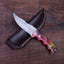EXQUISITE HANDCRAFTED DAMASCUS HUNTING KNIFE - Korvel