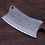 Premium Handmade Damascus Steel Cleaver Knife with Full Tang Design - Korvel