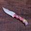 EXQUISITE HANDCRAFTED DAMASCUS HUNTING KNIFE - Korvel