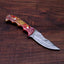 EXQUISITE HANDCRAFTED DAMASCUS HUNTING KNIFE - Korvel