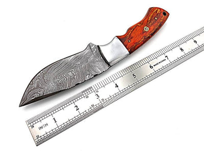 Exquisite Full Tang Damascus Steel Hunting Knife - Korvel