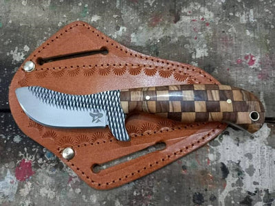 Premium Rasp Tool Steel Skinning Knife - Custom Handmade - Korvel