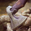 Artisan Crafted 1095 Steel Engraved Axe with Rosewood Handle - Korvel