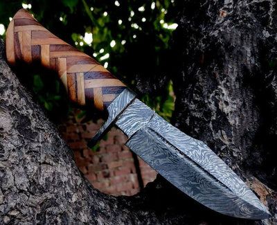 Premium Damascus Steel Wild Hunter Knife - Custom Handmade - Korvel