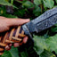 Premium Damascus Steel Wild Hunter Knife - Custom Handmade - Korvel