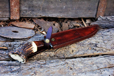 Premium Handmade Damascus Bowie Knife for Outdoor Adventures - Korvel
