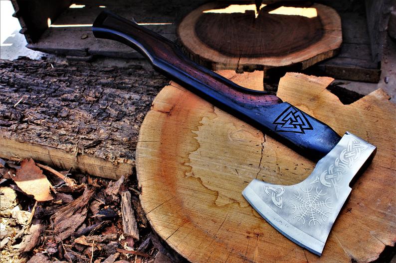 Personalized Handcrafted 1095 Steel Tomahawk - Korvel