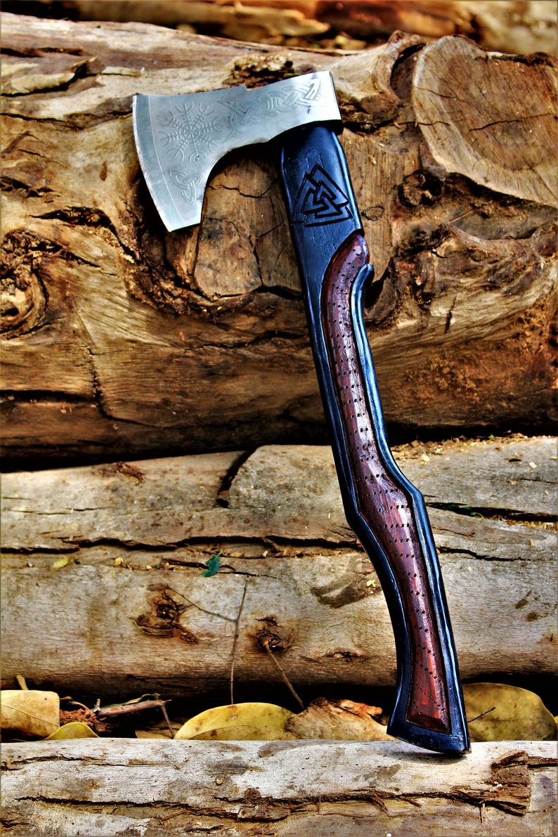 Personalized Handcrafted 1095 Steel Tomahawk - Korvel