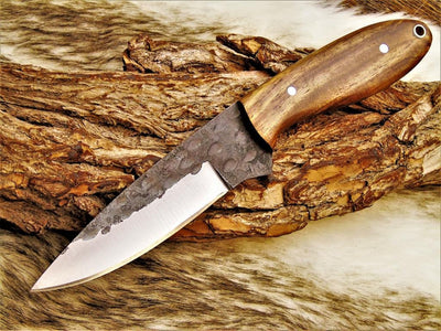 Artisan Crafted Carbon Steel Hunting and Skinning Knife - Korvel