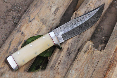 Premium Full Tang Handmade Damascus Steel Hunting Knife - Korvel