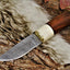 Premium Custom Damascus Steel Hunting and Skinning Knife - Korvel