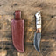 Premium Custom Damascus Steel Skinning Knife for Outdoor Enthusiasts - Korvel