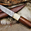 Premium Custom Damascus Steel Hunting and Skinning Knife - Korvel