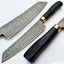 Artisan Crafted Raindrop Pattern Damascus Chef Knife - Korvel