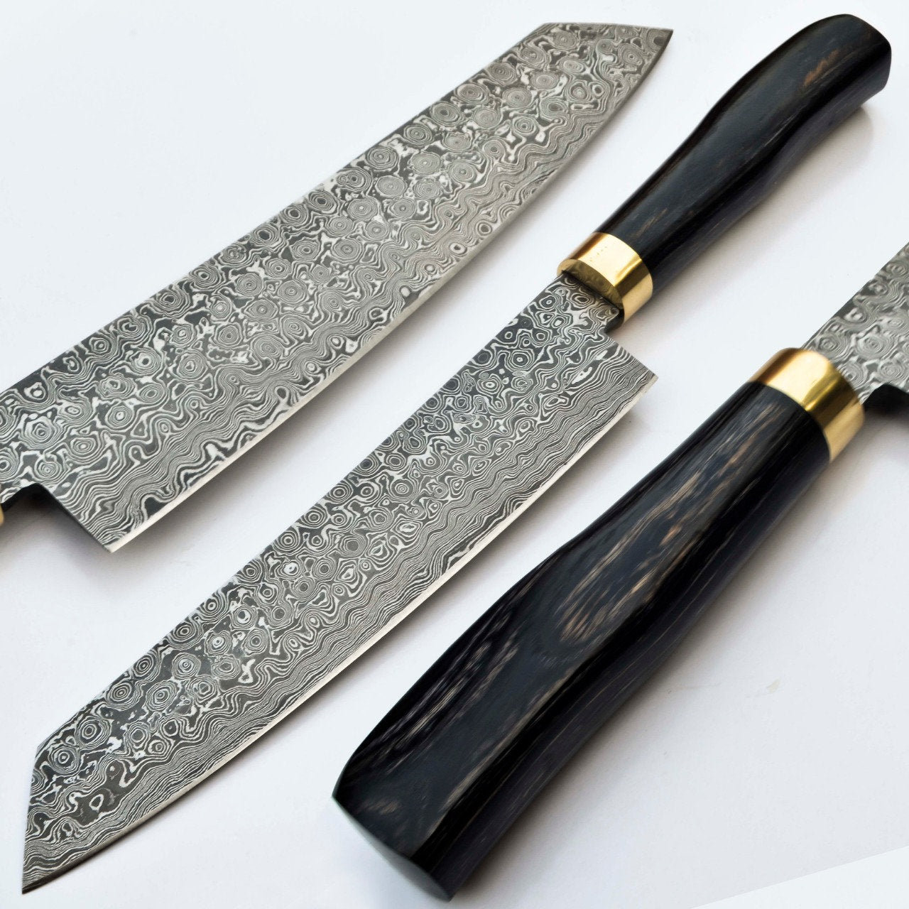 Artisan Crafted Raindrop Pattern Damascus Chef Knife - Korvel