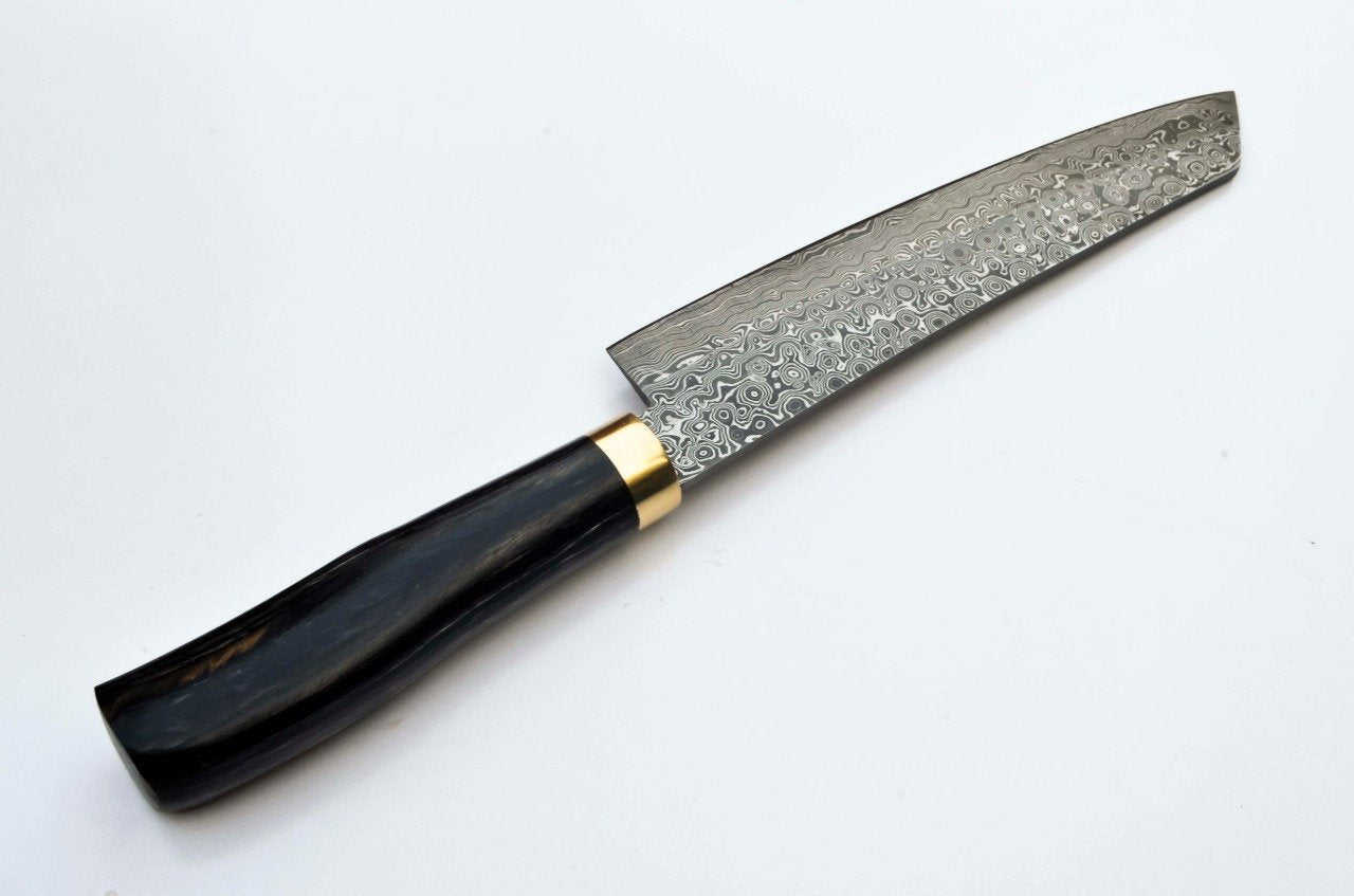 Artisan Crafted Raindrop Pattern Damascus Chef Knife - Korvel