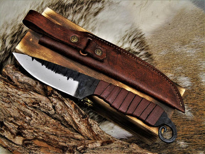 Premium Artisan Handcrafted Carbon Steel Hunting Knife - Korvel