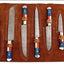 Premium Texas Flag Damascus Steel Kitchen Knife Collection - Korvel