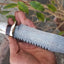 Premium Handmade Damascus Steel Bowie Knife for Hunting - Korvel