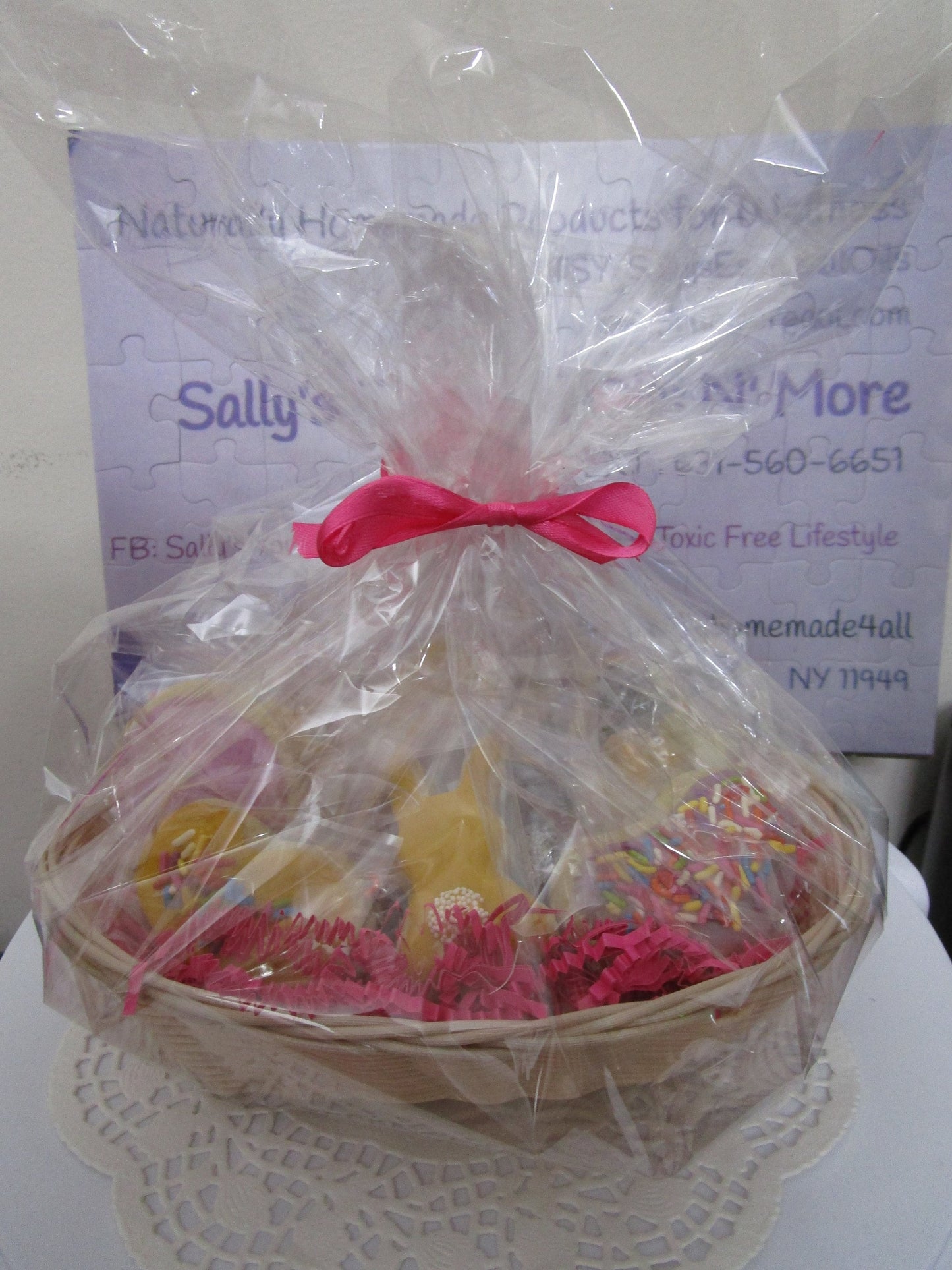 Panier-cadeau de Pâques - Biscuits sucrés sans gluten