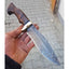 EXQUISITE DAMASCUS HUNTING KNIFE - HANDCRAFTED MASTERPIECE - Korvel