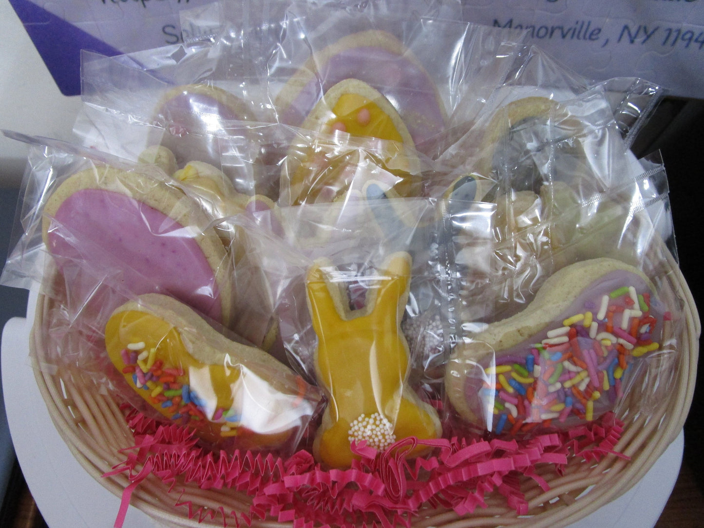Panier-cadeau de Pâques - Biscuits sucrés sans gluten