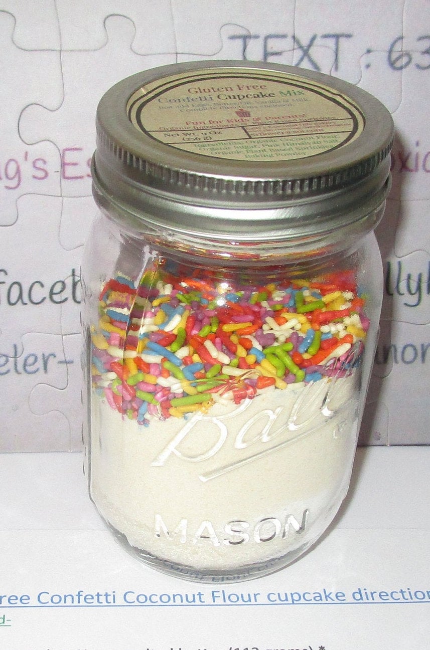 Mezcla para Pastel Sin Gluten con Sprinkles de Origen Vegetal
