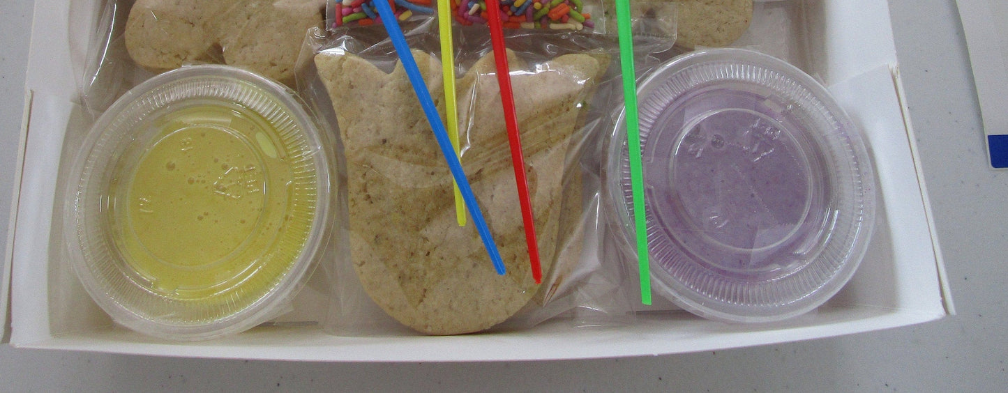 Kits de peinture de biscuits sans gluten - Édition Licorne et Arc-en-ciel