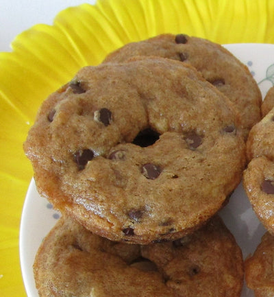 Gluten Free Banana Bread Donuts - Vegan & Nut Free