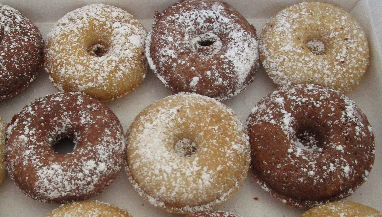 Mini Donas Sin Gluten - Delicias Veganas de Vainilla y Chocolate