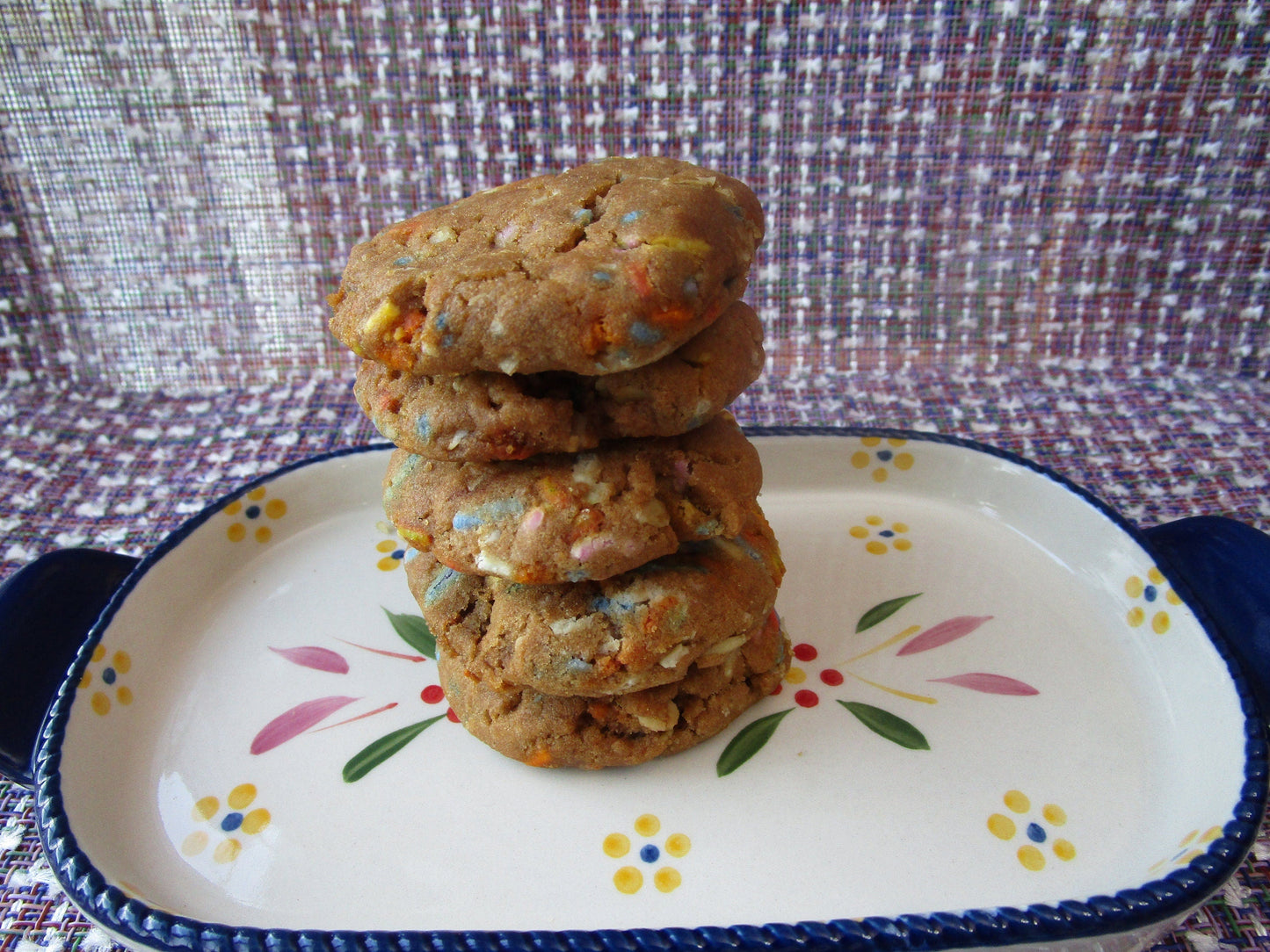 Galleta de Proteína de Pastel de Cumpleaños Sin Gluten - Vegana y Sin Nueces