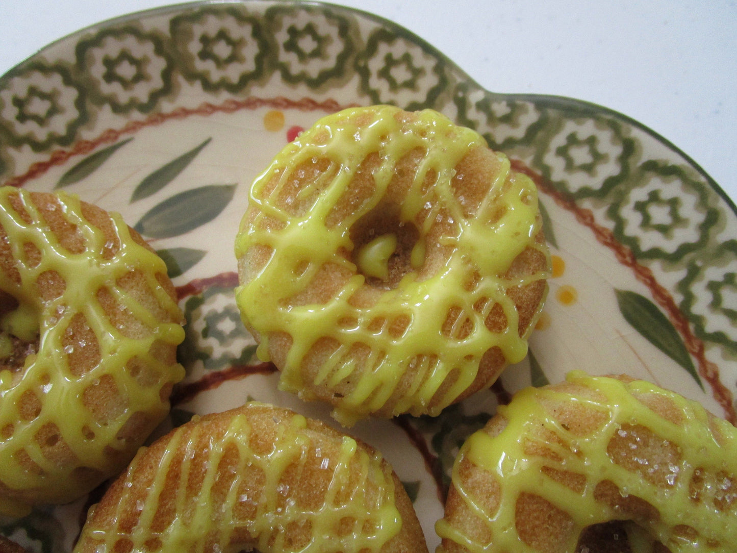 Lemon Iced Mini Donuts - Gluten Free & Vegan Treats