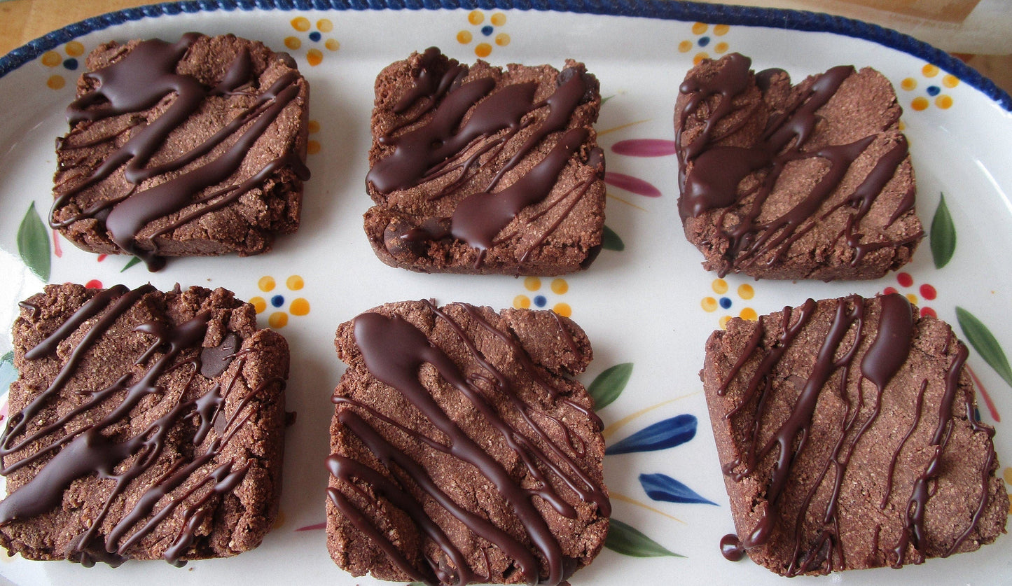 Cuadrados de Brownie de Plátano y Chocolate Keto - Vegano y Sin Gluten