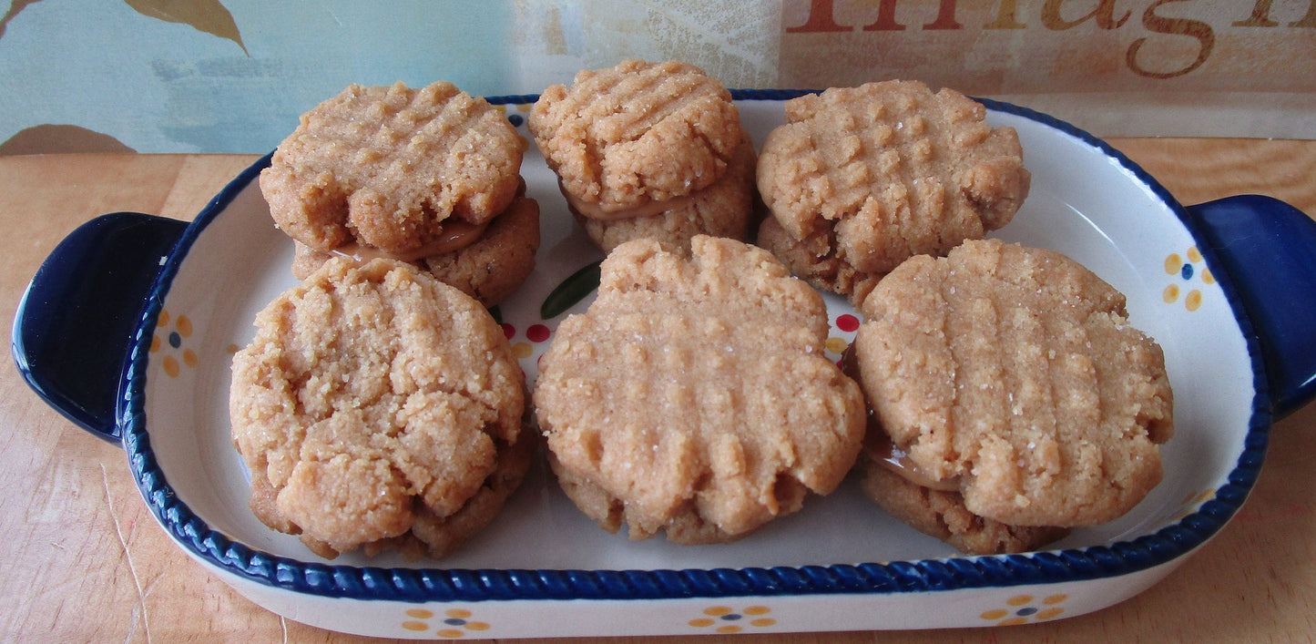 Sandwich de biscuits au beurre de cacahuète KETO - Sans gluten et végan