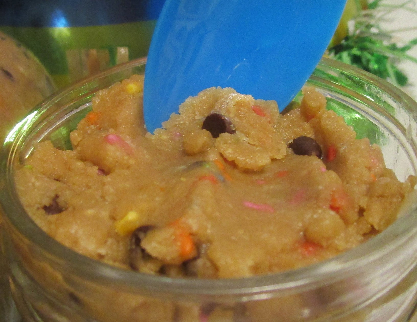 Masa para Galletas de Chocolate con Chispas Funfetti Sin Gluten - Comestible y Vegana