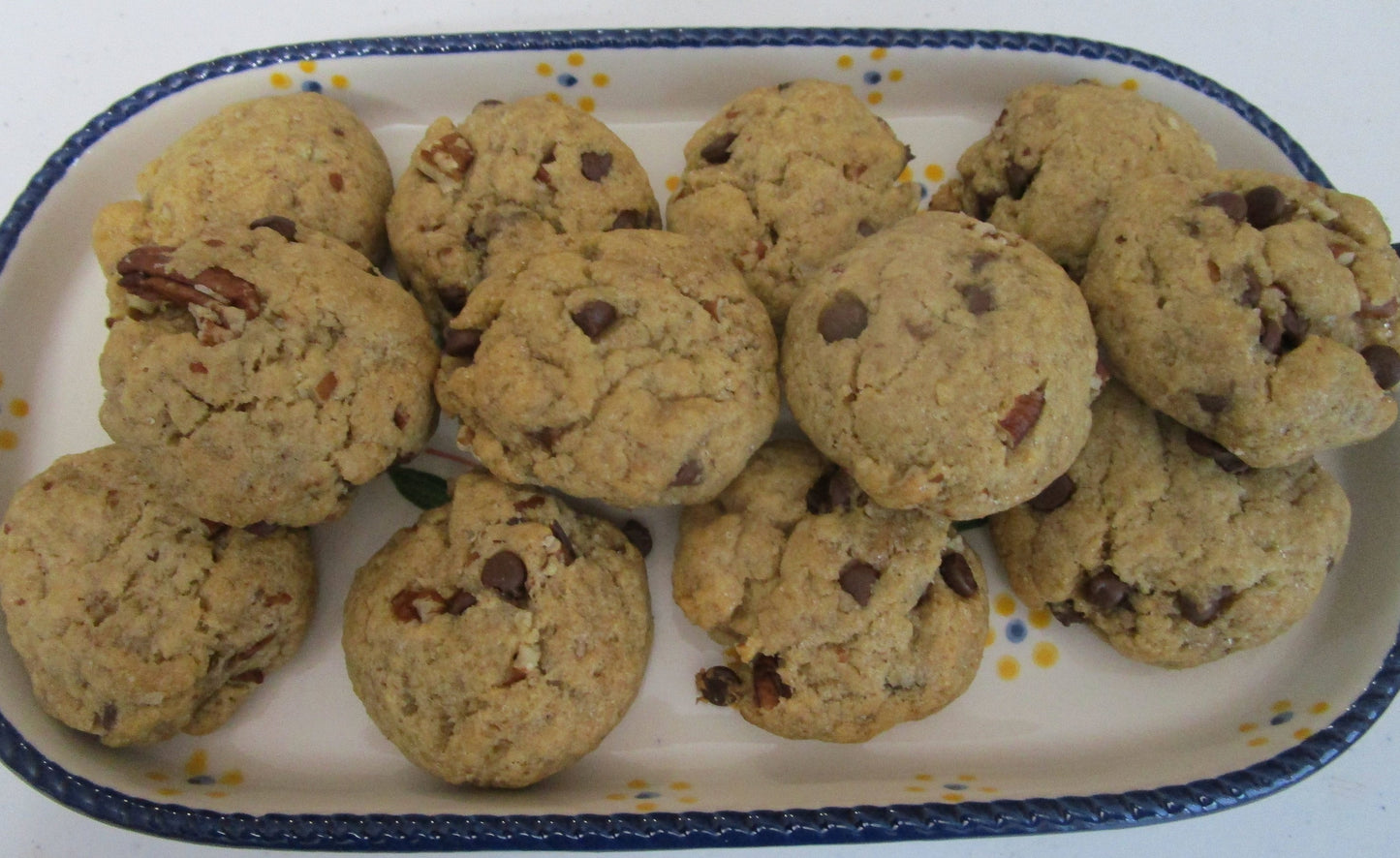 Galletas de Chocolate con Nueces Pecanas Sin Gluten - Veganas y Sin Lácteos