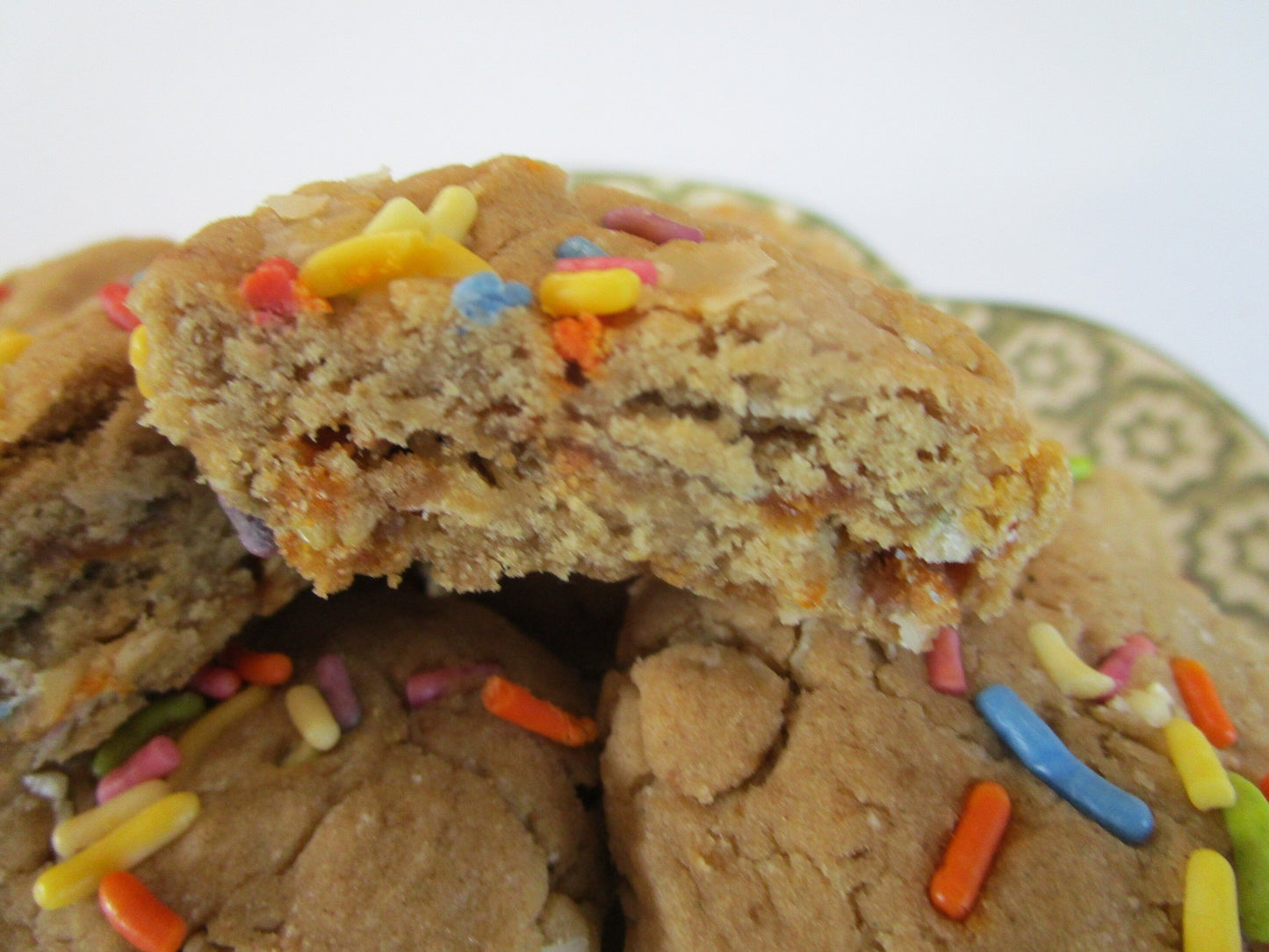 Cookie protéiné à la vanille vegan pour anniversaire - Sans gluten et faible en calories