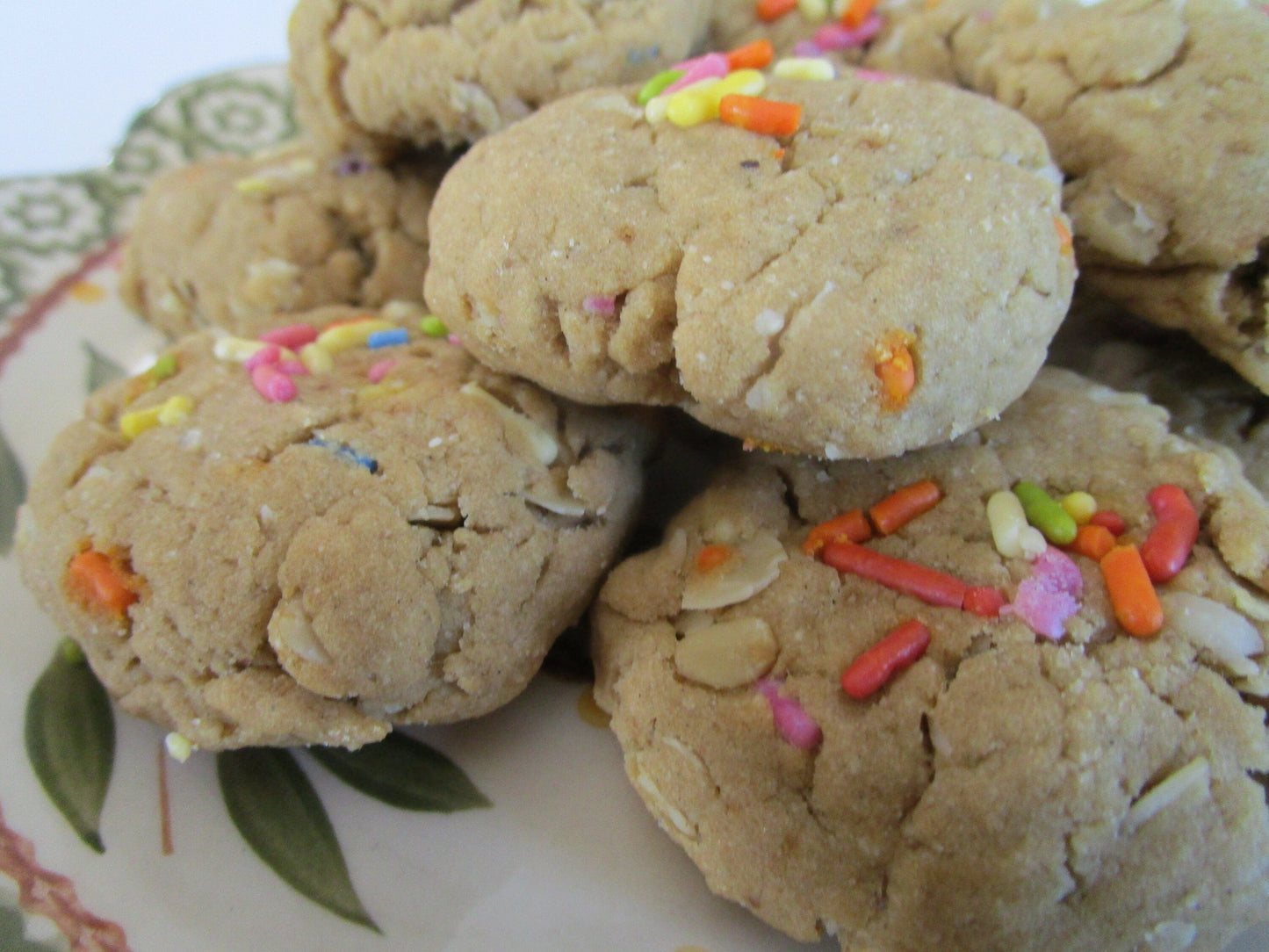 Cookie protéiné à la vanille vegan pour anniversaire - Sans gluten et faible en calories