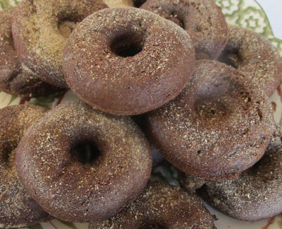 Mini Gluten Free Donuts with Coconut Sugar - Chocolate & Vanilla
