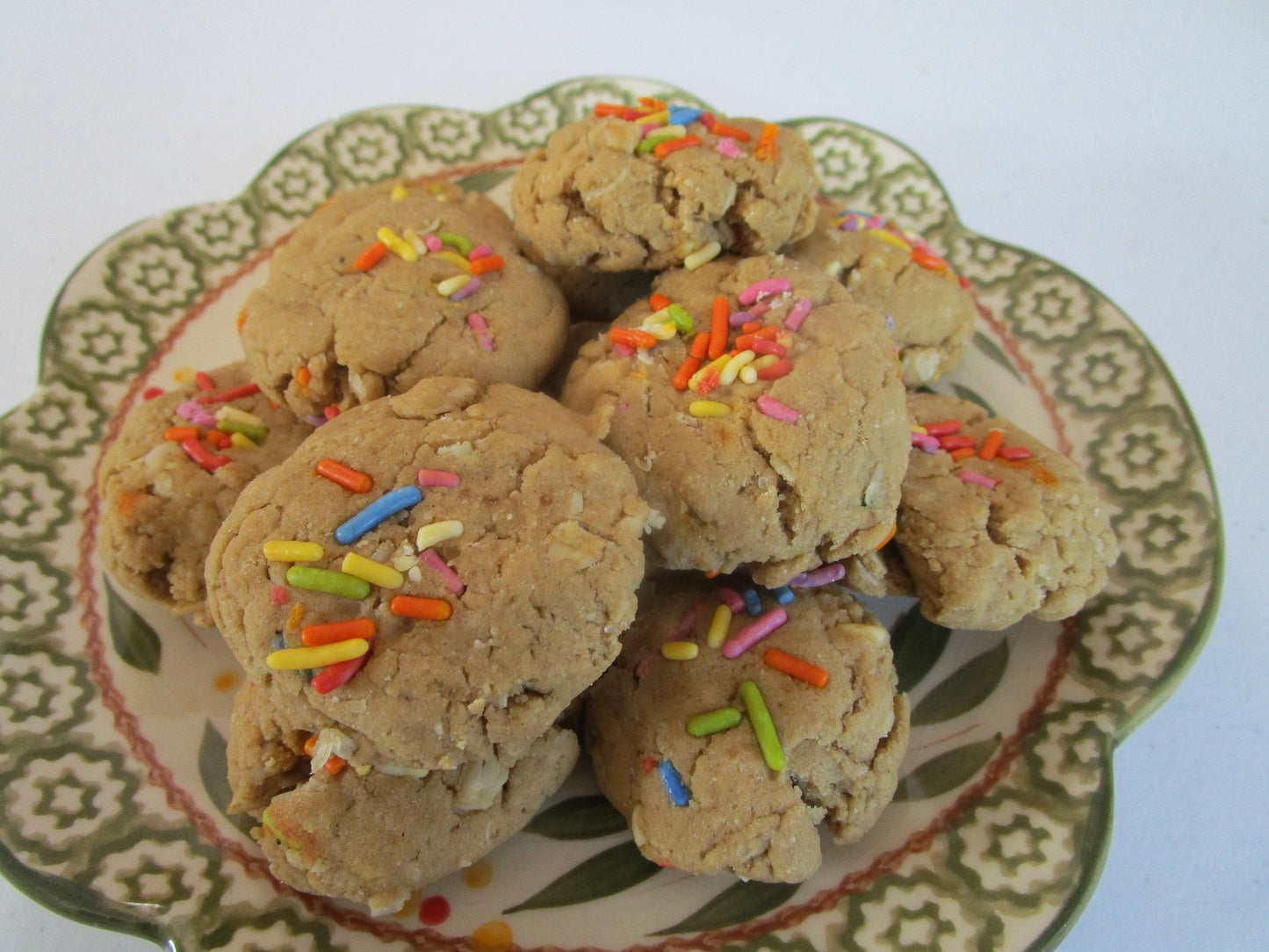 Cookie protéiné à la vanille vegan pour anniversaire - Sans gluten et faible en calories