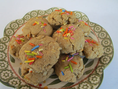 Vegan Vanilla Birthday Cake Protein Cookie - Gluten Free & Low Calorie