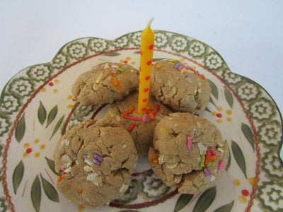 Vegan Vanilla Birthday Cake Protein Cookie - Gluten Free & Low Calorie