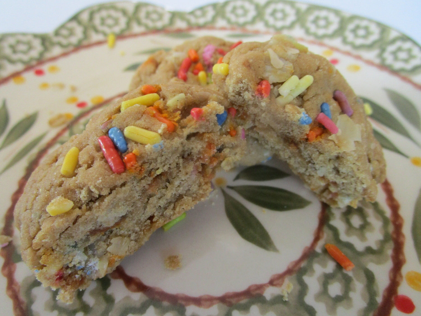 Cookie protéiné à la vanille vegan pour anniversaire - Sans gluten et faible en calories