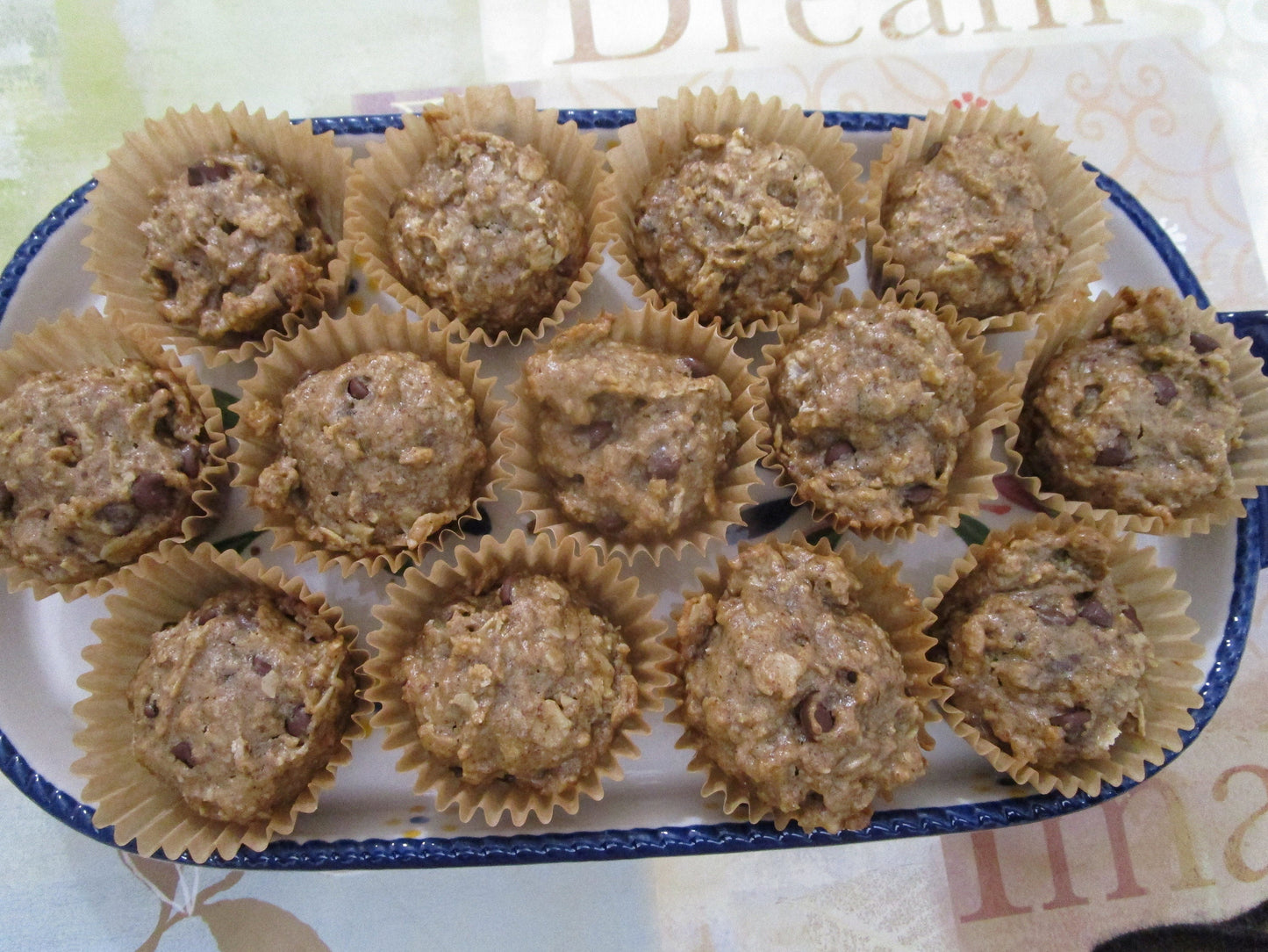 Gluten Free Oatmeal Chocolate Chip Mini Muffins - Vegan & Nut Free