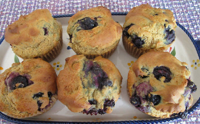 Muffins de Arándano Sin Gluten - Vegano y Sin Lácteos