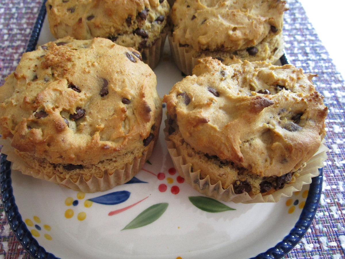 Gluten Free Chocolate Chip Muffins - Vegan & Dairy Free