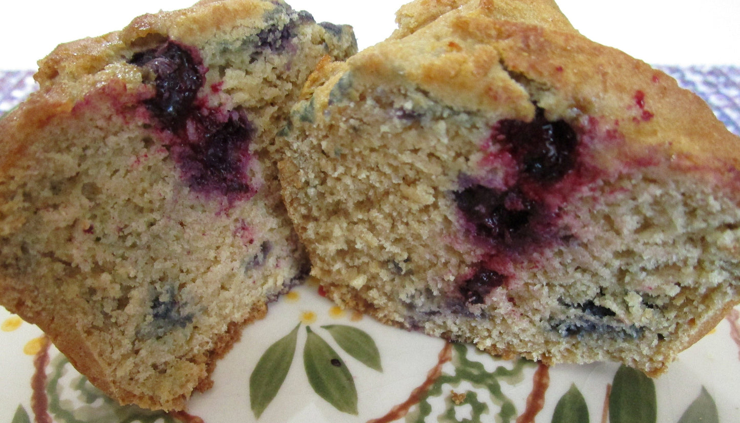 Muffins aux myrtilles sans gluten - Végétalien et sans produits laitiers