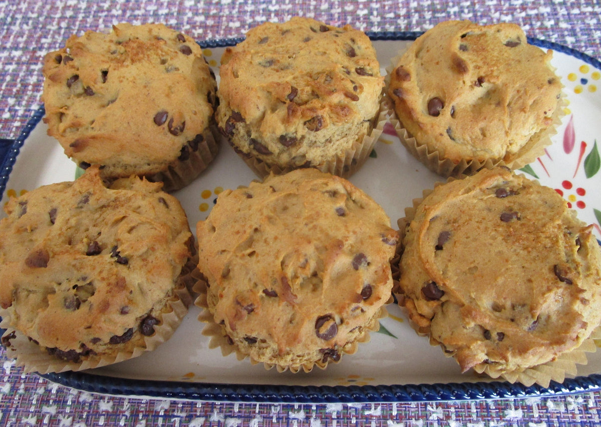 Gluten Free Chocolate Chip Muffins - Vegan & Dairy Free